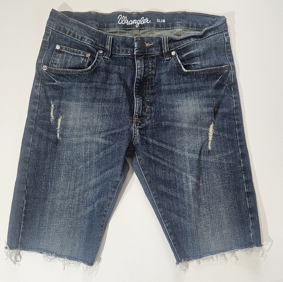 Wrangler Pants - Wrangler Jean Shorts Womens 34x22‎ Slim Fit High Rise Cutoff Jorts